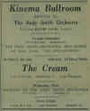 Cream at The Kinema Ballroom Dunfermline